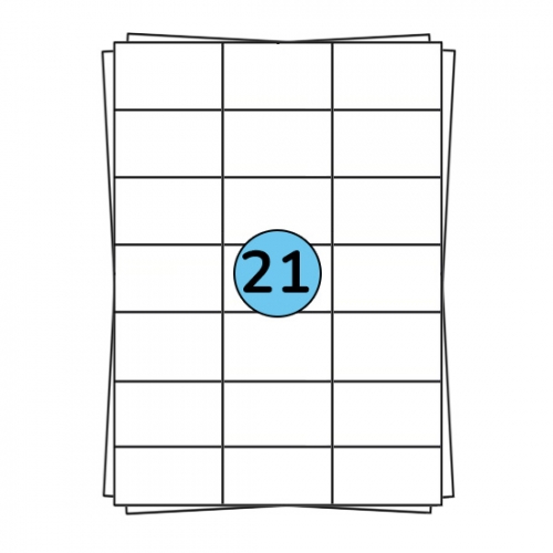 Étiquettes en planches A4 70 x 42 mm, 2 100 étiquettes