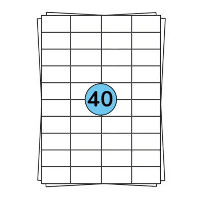 Étiquettes en planches A4