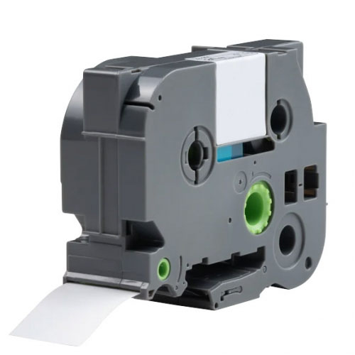 Ruban à lettres bleu sur fond transparent 24 mm, compatible Brother TZe-153